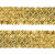 Тесьма с пайетками D16, шир. 35 мм/уп. 25+/-1 м, цвет золото - купить в Армавире. Цена: 1 281.60 руб.