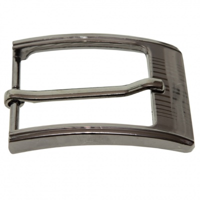 Пряжка металлическая для мужского ремня SC035#7 (шир.ремня 40 мм), цв.-тем.никель - купить в Армавире. Цена: 43.93 руб.