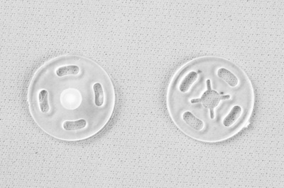 Кнопки пришивные пластиковые 13 мм, блистер 24шт, цв.-прозрачные - купить в Армавире. Цена: 62.27 руб.
