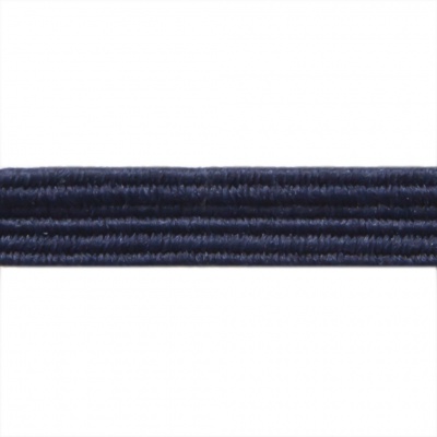 Резиновые нити с текстильным покрытием, шир. 6 мм ( упак.30 м/уп), цв.- 117-т.синий - купить в Армавире. Цена: 152.05 руб.