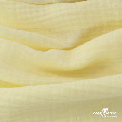 Ткань Муслин, 100% хлопок, 125 гр/м2, шир. 140 см #201 цв.(36)-лимон нюд - купить в Армавире. Цена 464.97 руб.