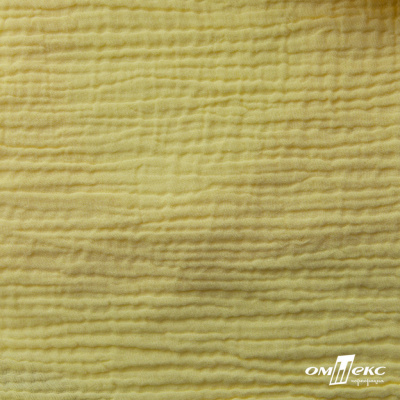 Ткань Муслин, 100% хлопок, 125 гр/м2, шир. 135 см (12-0824) цв.лимон нюд - купить в Армавире. Цена 337.25 руб.