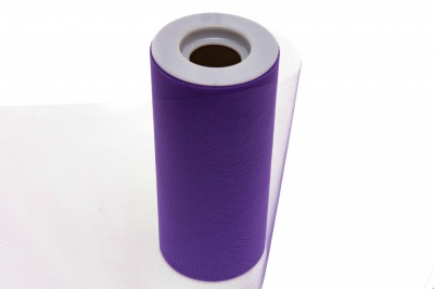 Фатин в шпульках 16-85, 10 гр/м2, шир. 15 см (в нам. 25+/-1 м), цвет фиолетовый - купить в Армавире. Цена: 100.69 руб.
