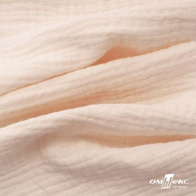 Ткань Муслин, 100% хлопок, 125 гр/м2, шир. 140 см #201 цв.(17)-светлый персик - купить в Армавире. Цена 464.97 руб.