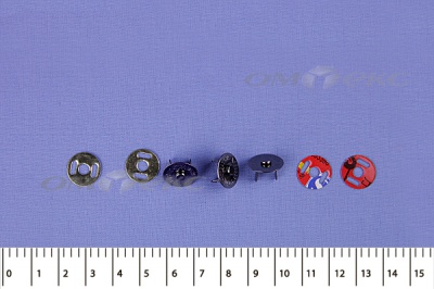 Кнопки магнитные МКМ-02, диам. 18 мм, чёрный никель - купить в Армавире. Цена: 14.49 руб.