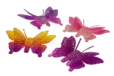 Бабочка декоративная пластиковая #12 - купить в Армавире. Цена: 7.16 руб.