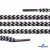 Шнурки #107-16, круглые 130 см, двухцветные цв.серый/чёрный - купить в Армавире. Цена: 31.89 руб.