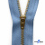 Молнии джинсовые металл т-4, 18 см латунь (YG), цв.-деним (231) - купить в Армавире. Цена: 21.57 руб.