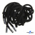 Шнурки #107-05, круглые 130 см, декор.наконечник, цв.чёрный - купить в Армавире. Цена: 22.56 руб.