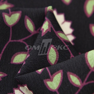 Плательная ткань "Фламенко" 10.1, 80 гр/м2, шир.150 см, принт растительный - купить в Армавире. Цена 241.49 руб.