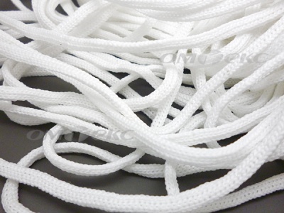 Шнур В-036 4 мм мелкое плетение 100 м белый - купить в Армавире. Цена: 2.02 руб.