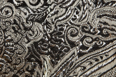 Ткань костюмная жаккард №11, 140 гр/м2, шир.150см, цвет тем.серебро - купить в Армавире. Цена 383.29 руб.