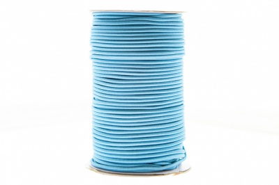 0370-1301-Шнур эластичный 3 мм, (уп.100+/-1м), цв.168 - голубой - купить в Армавире. Цена: 459.62 руб.