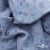 Ткань Муслин принт, 100% хлопок, 125 гр/м2, шир. 140 см, #2308 цв. 69 серо-голубой с цветком - купить в Армавире. Цена 413.11 руб.