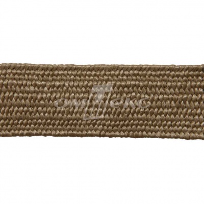 Тесьма отделочная полипропиленовая плетеная эластичная #2, шир. 40мм, цв.- соломенный - купить в Армавире. Цена: 50.99 руб.