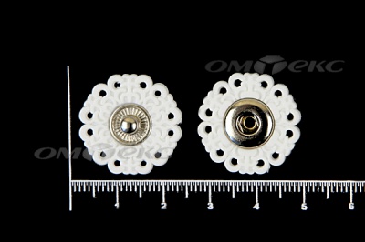 Кнопки пришивные №6 S20мм пластиковые белые - купить в Армавире. Цена: 9.88 руб.