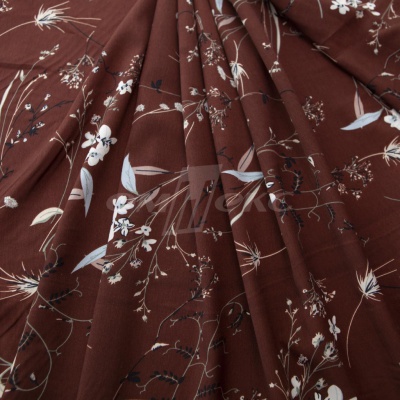 Плательная ткань "Фламенко" 2.2, 80 гр/м2, шир.150 см, принт растительный - купить в Армавире. Цена 239.03 руб.