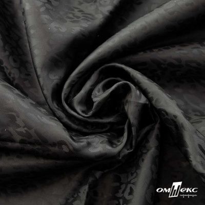 Ткань подкладочная Жаккард YP1416707, 90(+/-5) г/м2, шир.145 см, черный - купить в Армавире. Цена 241.46 руб.