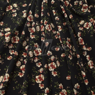 Плательная ткань "Фламенко" 3.1, 80 гр/м2, шир.150 см, принт растительный - купить в Армавире. Цена 239.03 руб.