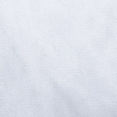 Трикотажное полотно Тюль Кристалл, 100% полиэфир, 16-01/белый, 15гр/м2, шир.160см. - купить в Армавире. Цена 128.39 руб.