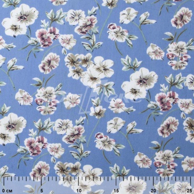Плательная ткань "Фламенко" 12.1, 80 гр/м2, шир.150 см, принт растительный - купить в Армавире. Цена 241.49 руб.