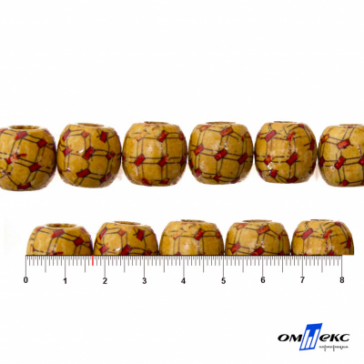 0189-Бусины деревянные "ОмТекс", 17 мм, упак.50+/-3шт - купить в Армавире. Цена: 83.66 руб.