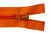 Спиральная молния Т5 849, 75 см, автомат, цвет оранжевый - купить в Армавире. Цена: 16.28 руб.