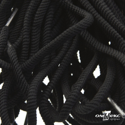Шнурки #106-09, круглые 130 см, цв.чёрный - купить в Армавире. Цена: 21.92 руб.