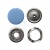 Кнопка рубашечная (закрытая) 9,5мм - эмаль, цв.182 - св.голубой - купить в Армавире. Цена: 5.74 руб.