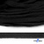 Шнур плетеный d-8 мм плоский, 70% хлопок 30% полиэстер, уп.85+/-1 м, цв.- чёрный - купить в Армавире. Цена: 735 руб.