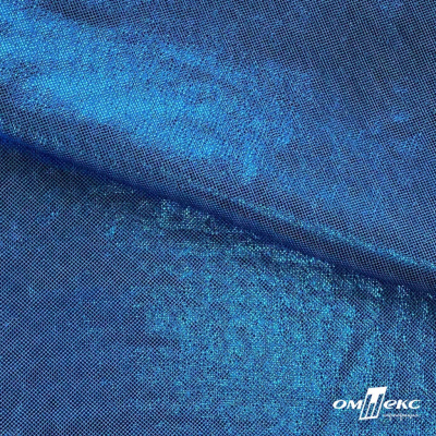 Трикотажное полотно голограмма, шир.140 см, #602 -голубой/голубой - купить в Армавире. Цена 385.88 руб.