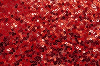 Сетка с пайетками №18, 188 гр/м2, шир.130см, цвет красный - купить в Армавире. Цена 371 руб.