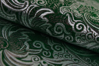 Ткань костюмная жаккард, 135 гр/м2, шир.150см, цвет зелёный№4 - купить в Армавире. Цена 441.94 руб.