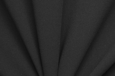 Костюмная ткань с вискозой "Бриджит", 210 гр/м2, шир.150см, цвет чёрный - купить в Армавире. Цена 564.96 руб.