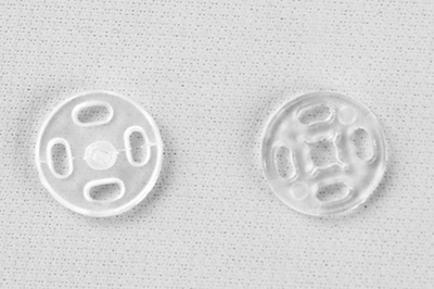Кнопки пришивные пластиковые 11,5 мм, блистер 24шт, цв.-прозрачные - купить в Армавире. Цена: 59.44 руб.